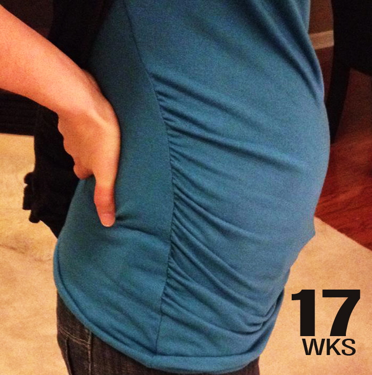 Baby bump, March 2012