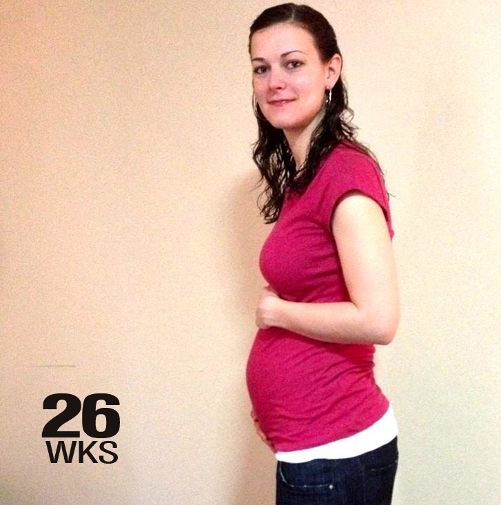 Baby bump, March 2012